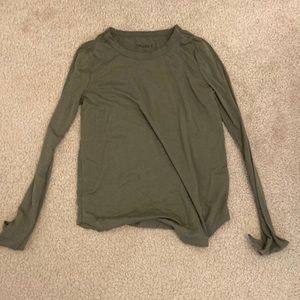 Long oversized green shirt, from the brand Mudd